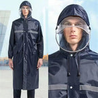 Custom Reflective Motorcycle Raincoat | 500 Pcs MOQ Heavy-Duty Oxford Cloth