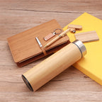Custom Wooden Notebook Gift Set with Logo | 10 MOQ