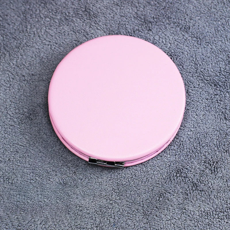 PU Leather Pocket Mirrors | Double-Sided with Logo | Custom