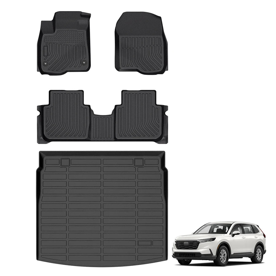 Honda CR-V 2017-2022 Custom 3D TPE All-Weather Floor Mats (Full Set)