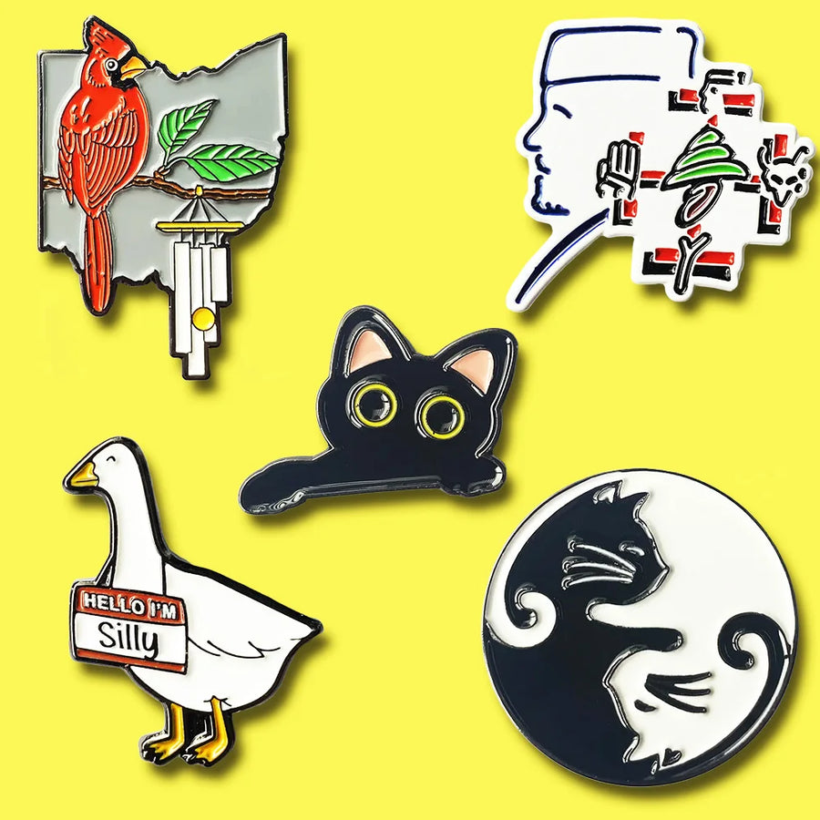 Custom Enamel Pins with Logo – 1 MOQ, Free Design, 20-Day Lead