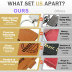 Custom Leather Keychain | Eco-Friendly | Embossed Logo | 50 MOQ | Corporate Gifts