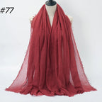 Wholesale Polyester Scarves: 105 Colors, 10-Day Lead, 90x180cm | Spring/Summer Women's Fashion