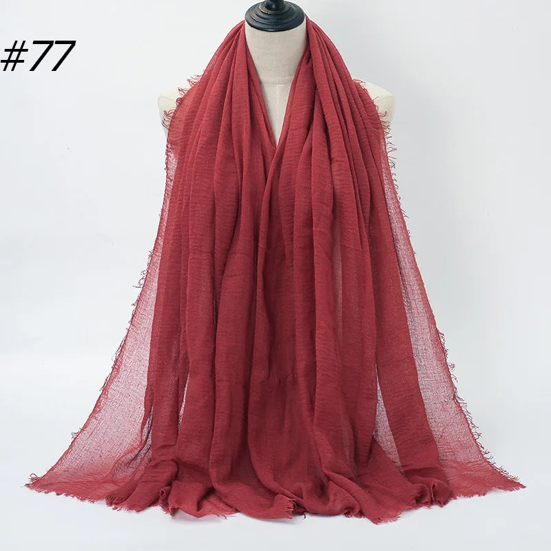 Wholesale Polyester Scarves: 105 Colors, 10-Day Lead, 90x180cm | Spring/Summer Women's Fashion