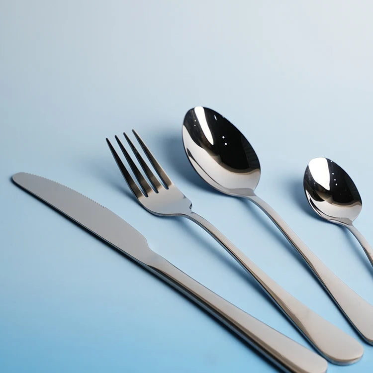 24-Piece Stainless Steel Cutlery Set | Mirror Polish | 40-Day Lead