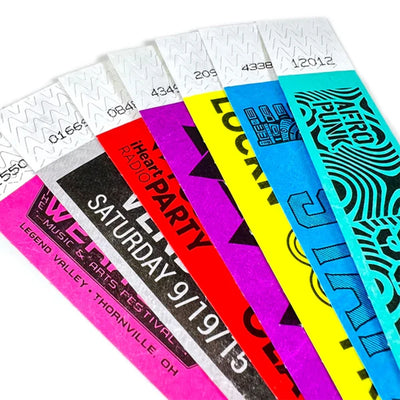 Custom Tyvek Wristbands 1,000 MOQ | Waterproof UV-Resistant Event ID