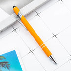 Custom Metal Ballpoint Pens with Logo | 10 MOQ Laser Engraving Stylus