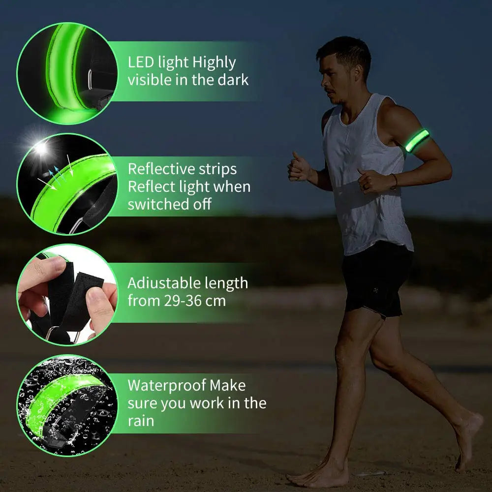 Custom LED Safety Armband with Logo | MOQ 1 pc