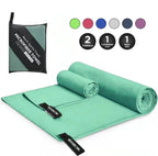 Custom Microfiber Sport Towel with Logo | Quick-Dry, 200gsm, 50 MOQ, 6 Sizes