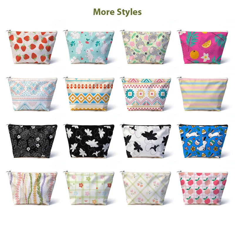 Custom Polyester Cosmetic Bags: 15-Day Lead, XS-XXXL Sizes | Waterproof Zipper Pouches with Logo