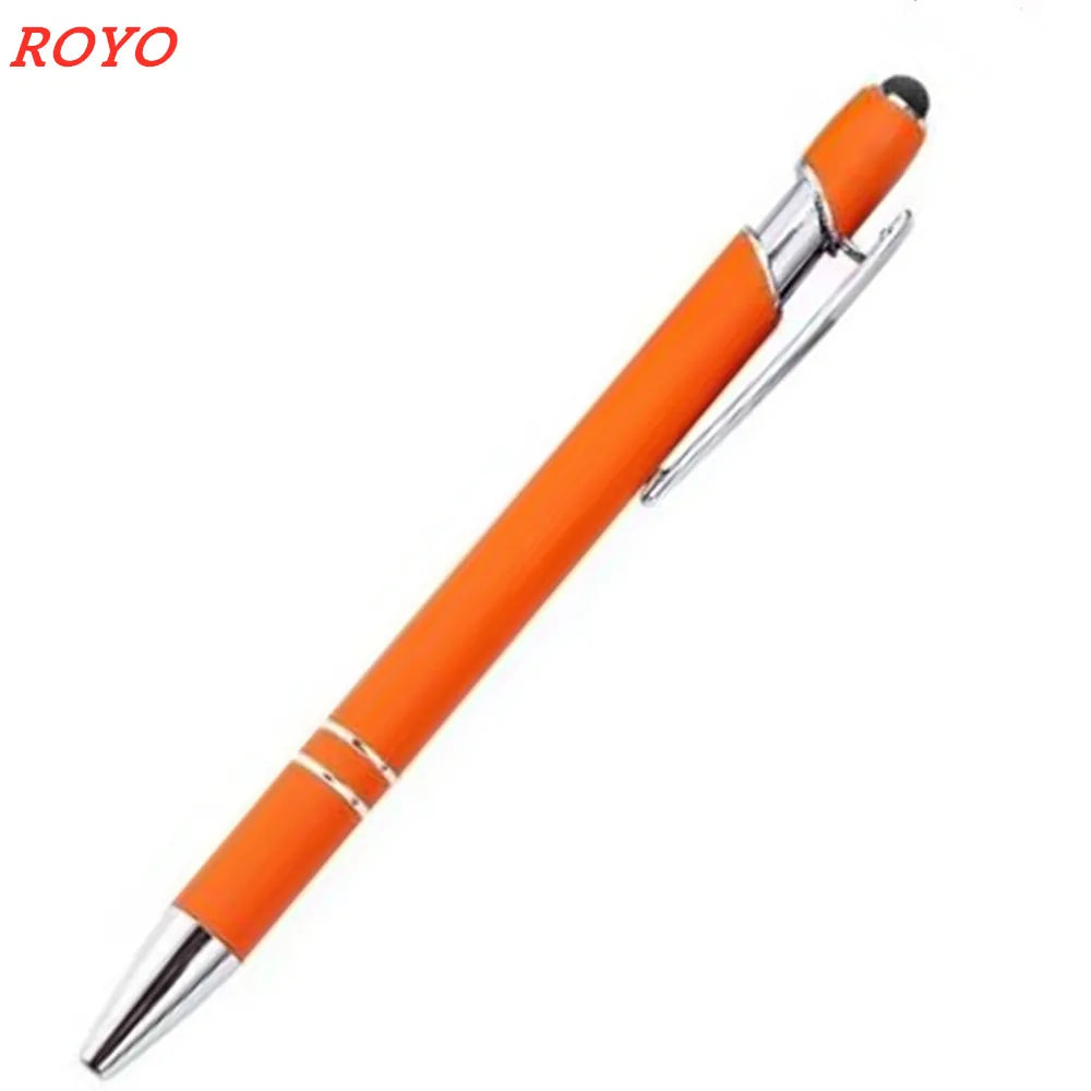 Custom Metal Stylus Pen with Logo | 2-in-1 Ballpoint MOQ 100
