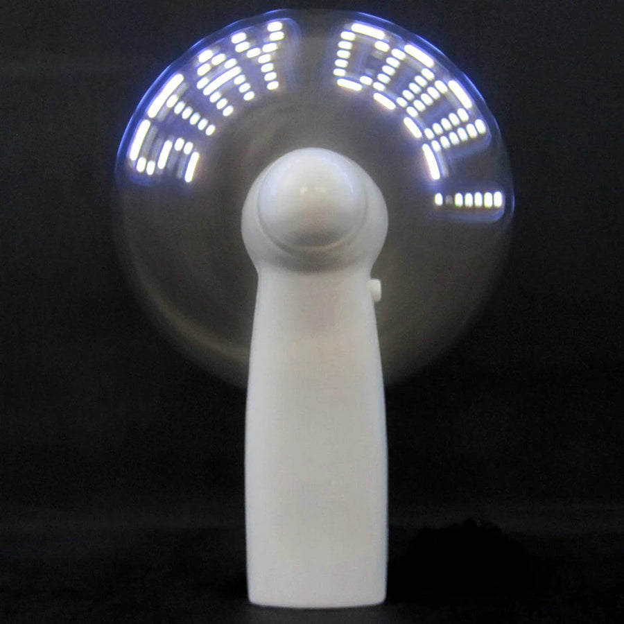 Custom LED Handheld Fan with Logo | Bulk 100 Pcs