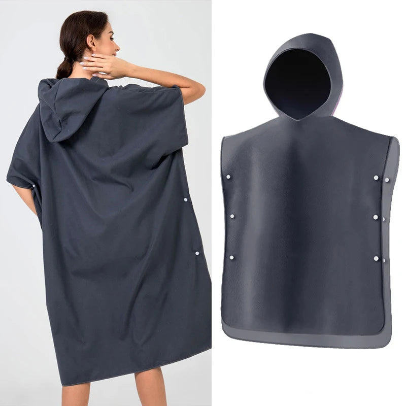 Custom Synthetic Anti-Odor Beach Changing Robe Poncho