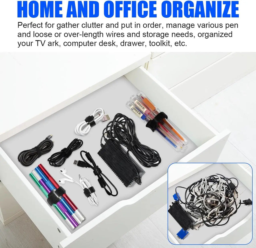 Custom Cable Organizers with Logo | MOQ 100 | OEKO-TEX Certified