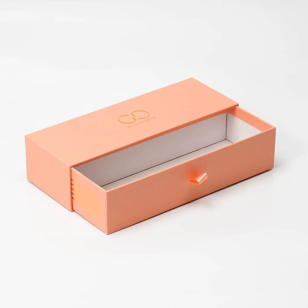 Custom Rigid Paper Drawer Box for Jewelry | MOQ 500 | 14-Day Lead Time