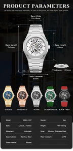 Custom Mechanical Watch with Logo | 50 MOQ | Automatic
