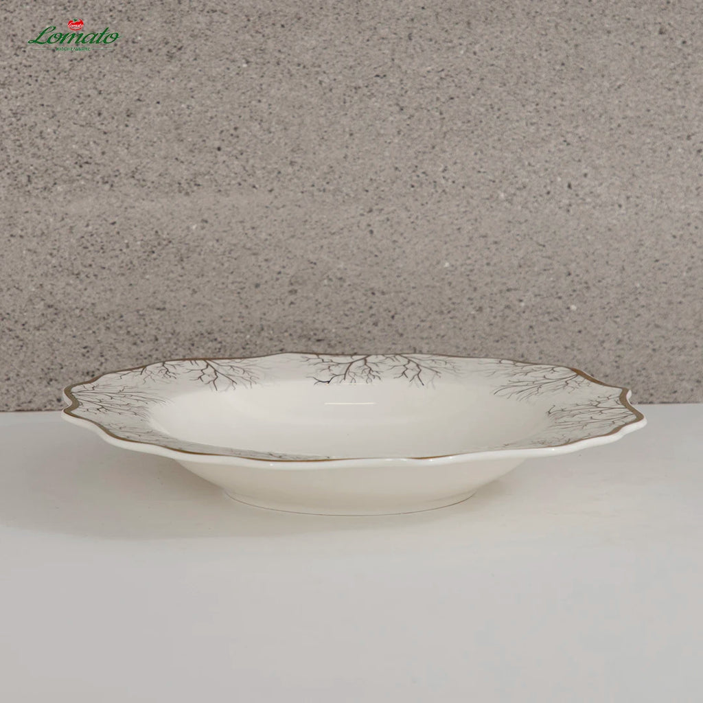 Eco-Friendly Porcelain Dinnerware — 300 MOQ, In-glaze Decoration