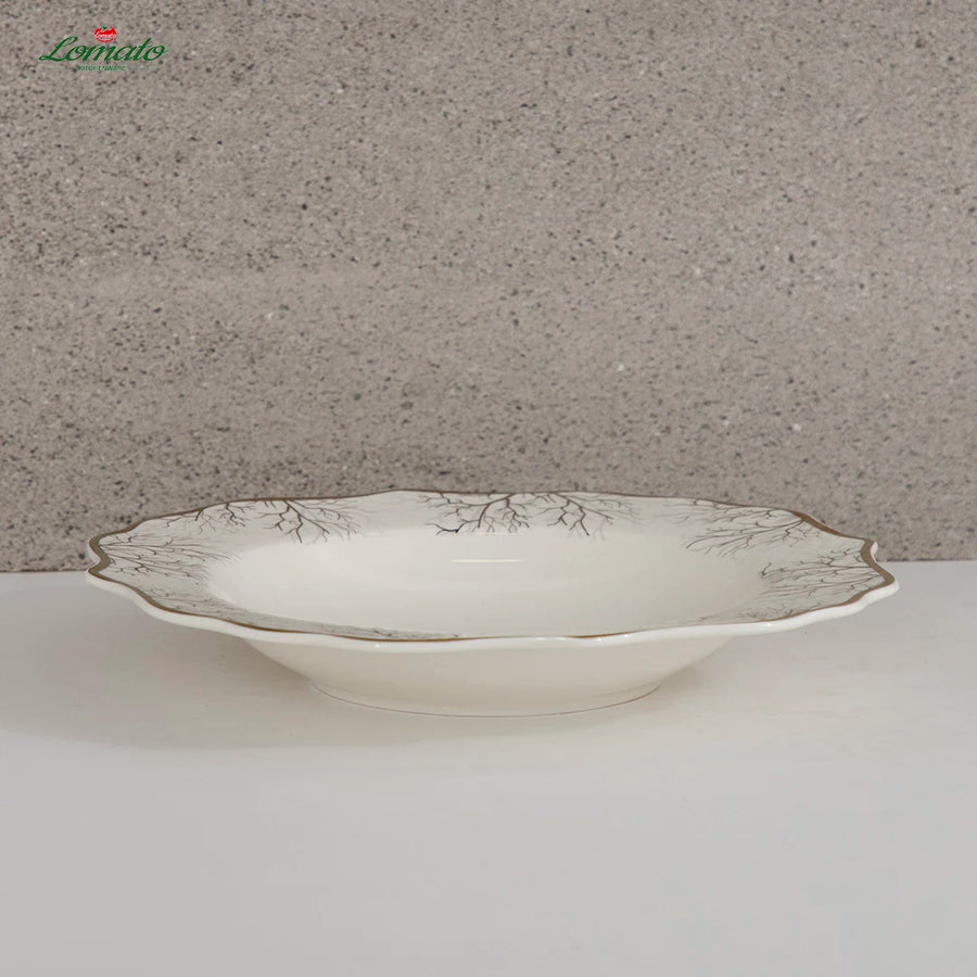 Eco-Friendly Porcelain Dinnerware — 300 MOQ, In-glaze Decoration