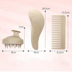 Custom Hair Brush Set with Logo | 50 MOQ | Eco-Friendly