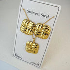 Custom 18K Gold Plated Stainless Steel Jewelry Set | MOQ 2