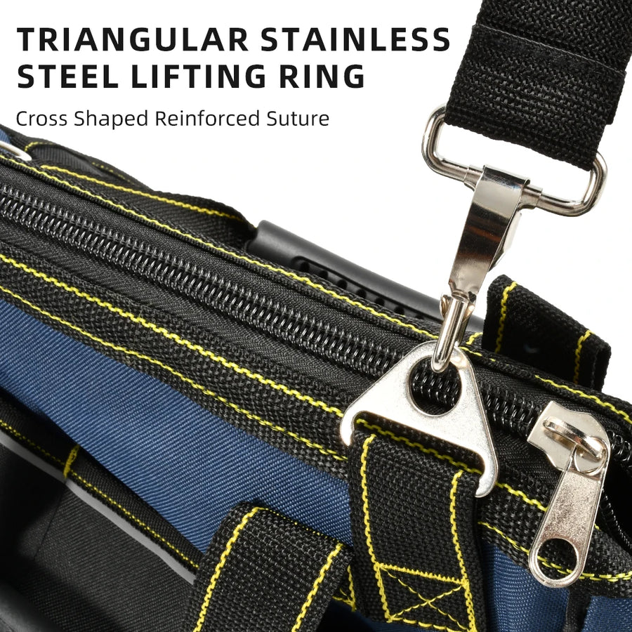 Custom Electrician Tool Bags with Logo – 1680D Oxford, 150 lb Cap