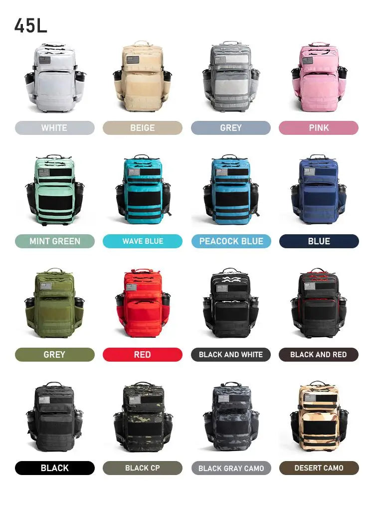 LAMGOYI Tactical Backpack 45L | Custom Fitness Gym Bag MOQ 300