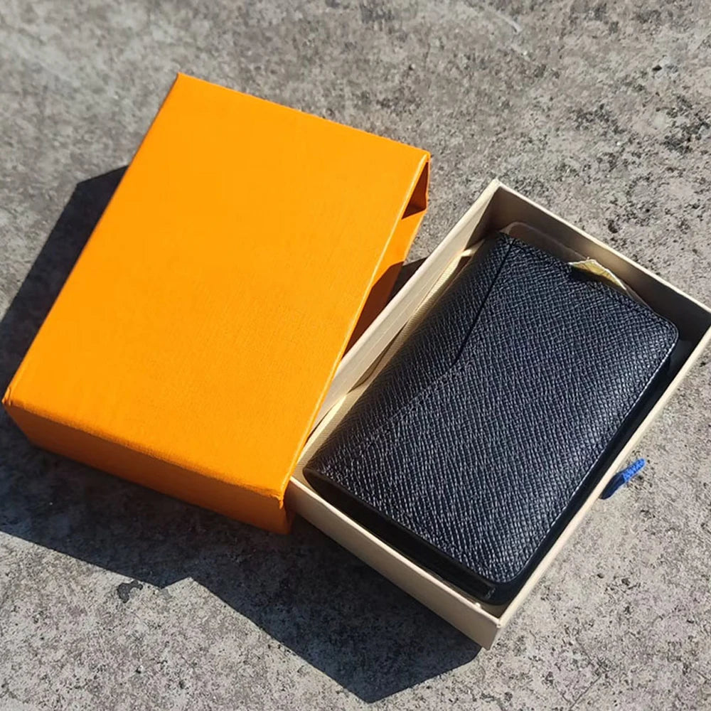 Custom Saffiano PU Leather Card Holder | RFID Blocking Business Wallet
