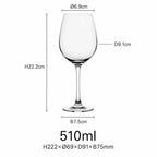 Vintage Crystal Wine Glasses: 500 MOQ, 14-Day Lead, LFGB Certified | Custom 500-1000ml Goblets
