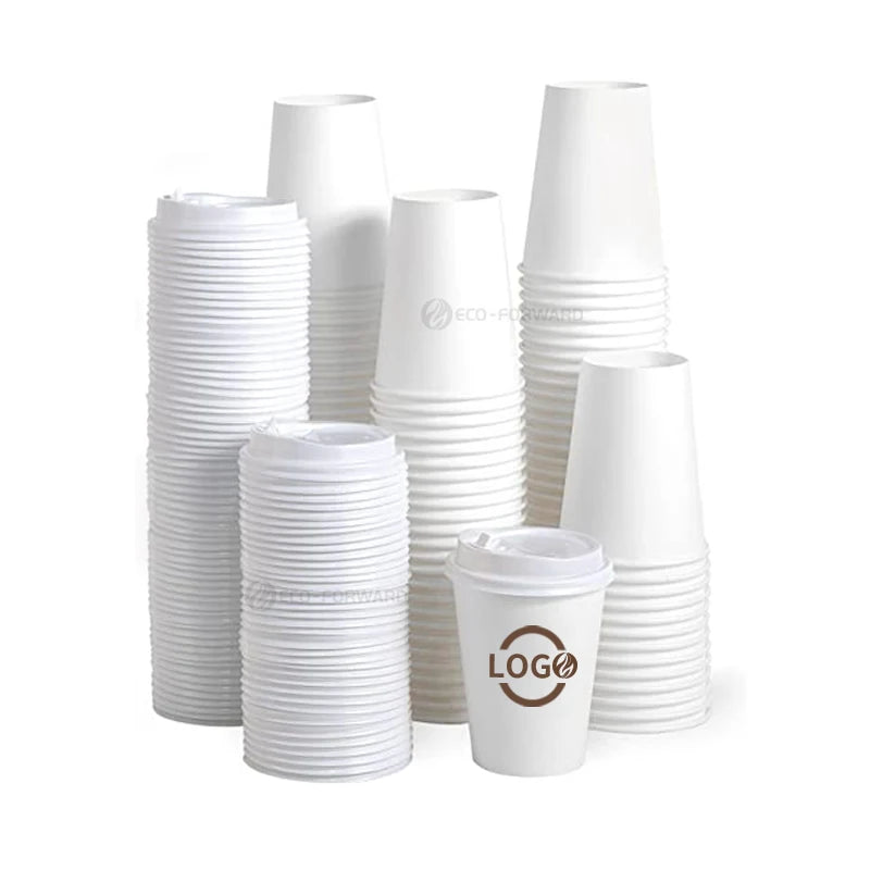 Customized Brown Kraft Paper Coffee Cup with Logo | MOQ 10,000