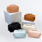 Custom PU Leather Cosmetic Bags | Free Logo at 500 MOQ