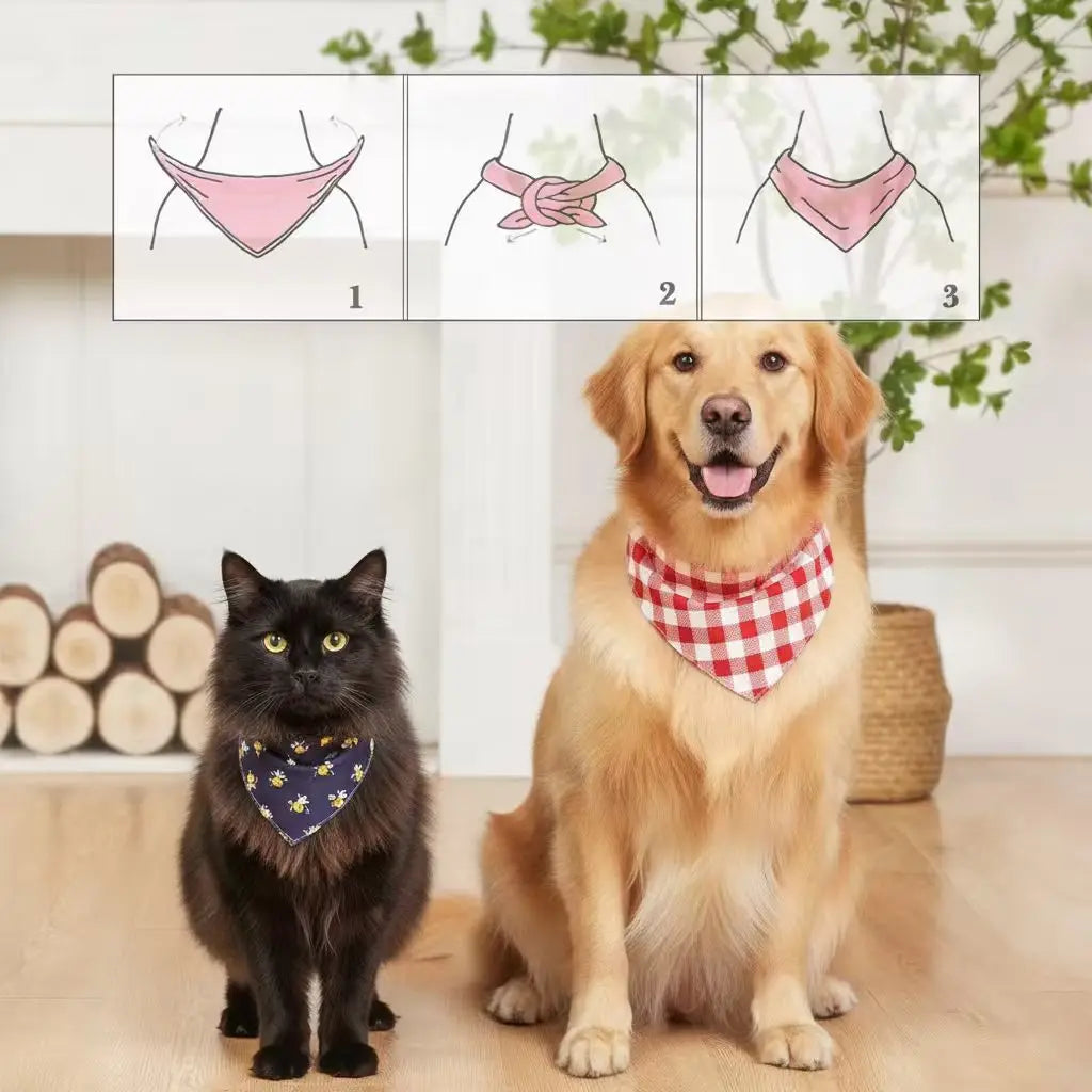 Custom Pet Bandanas | Heat Sublimation Dog Scarves
