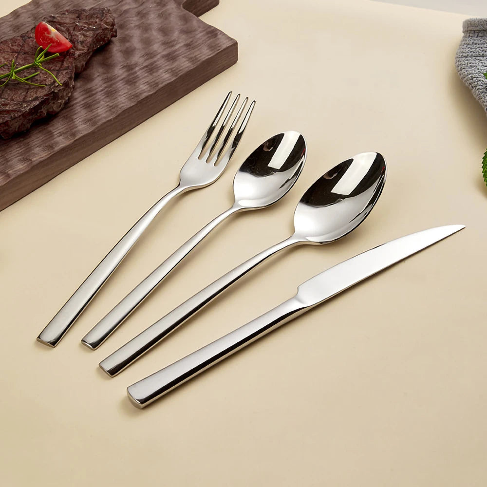 Custom Engraved 304 Stainless Steel Flatware | MOQ 50 Pieces