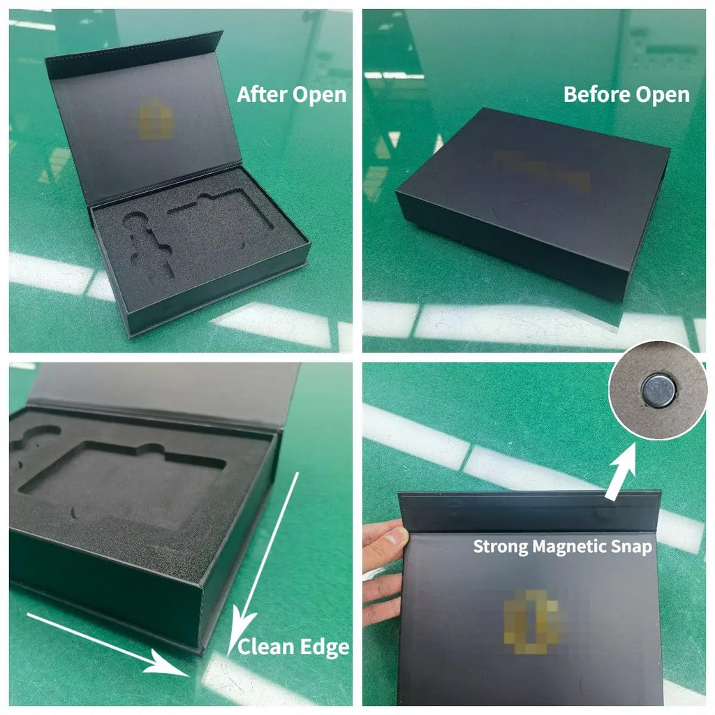 Custom Rigid Gift Boxes with Logo | MOQ 500 | Magnetic Closure