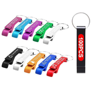 Custom Aluminum Alloy Bottle Openers | 100-Piece MOQ & 7-Day Lead Time | Laser Engraved Logo
