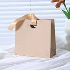 Custom Ribbon Handle Paper Gift Bags | Jewelry Packaging MOQ 100