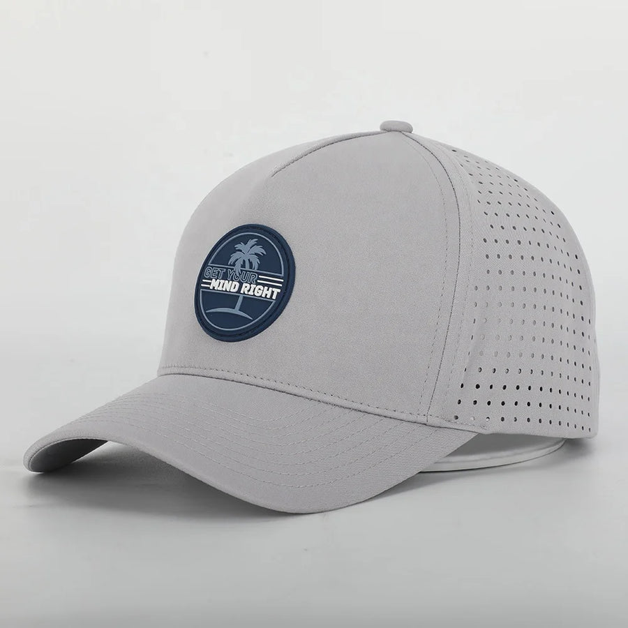 Custom 5-Panel Performance Hats | Laser Cut Ventilation & Waterproof | 50-Piece MOQ | Sports Team