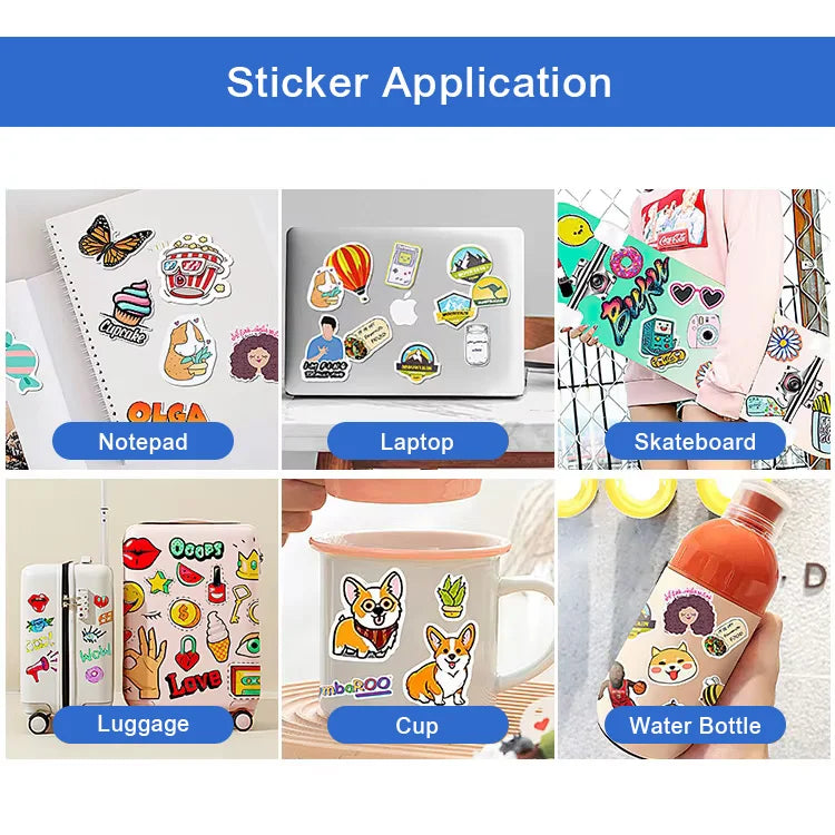 Custom Vinyl Die Cut Stickers with Logo | MOQ 100 Pcs