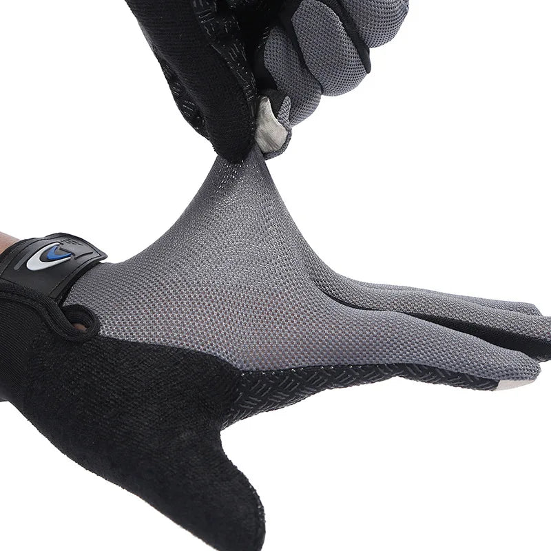 Custom Full Finger Sports Gloves with Logo | Touch Screen Cycling