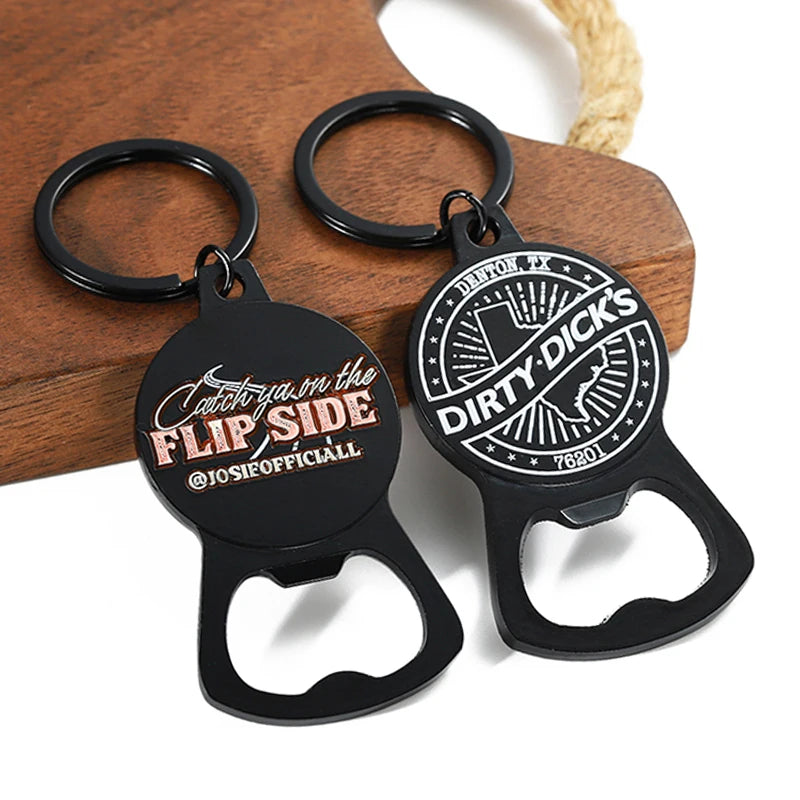 Custom Bottle Opener Keychain | 3D Zinc Alloy | 50 MOQ | 15-Day Lead