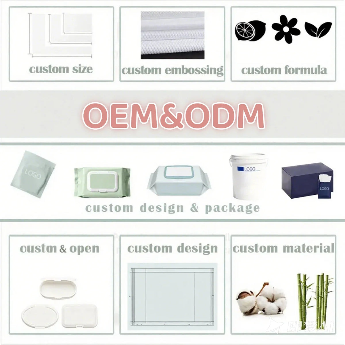 Custom Household Cleaning Wet Wipes | OEM ODM MOQ 5000 Bags