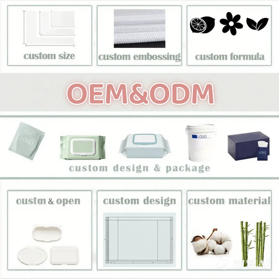Custom Household Cleaning Wet Wipes | OEM ODM MOQ 5000 Bags