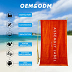 Custom Cotton Beach Towel for Resorts, Summer Events & Branded Gift Programs