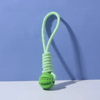 Braided Rope & Rubber Ball Dog Toy | 5 Pcs MOQ | BSCI Certified