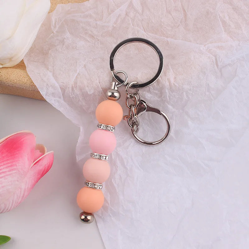 Custom DIY Beadable Keychain Kit | Metal Bars & Silicone Beads | MOQ 10