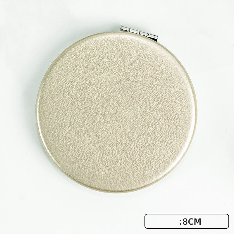 2x Magnifying Pocket Mirrors | Champagne Gold | MOQ 50