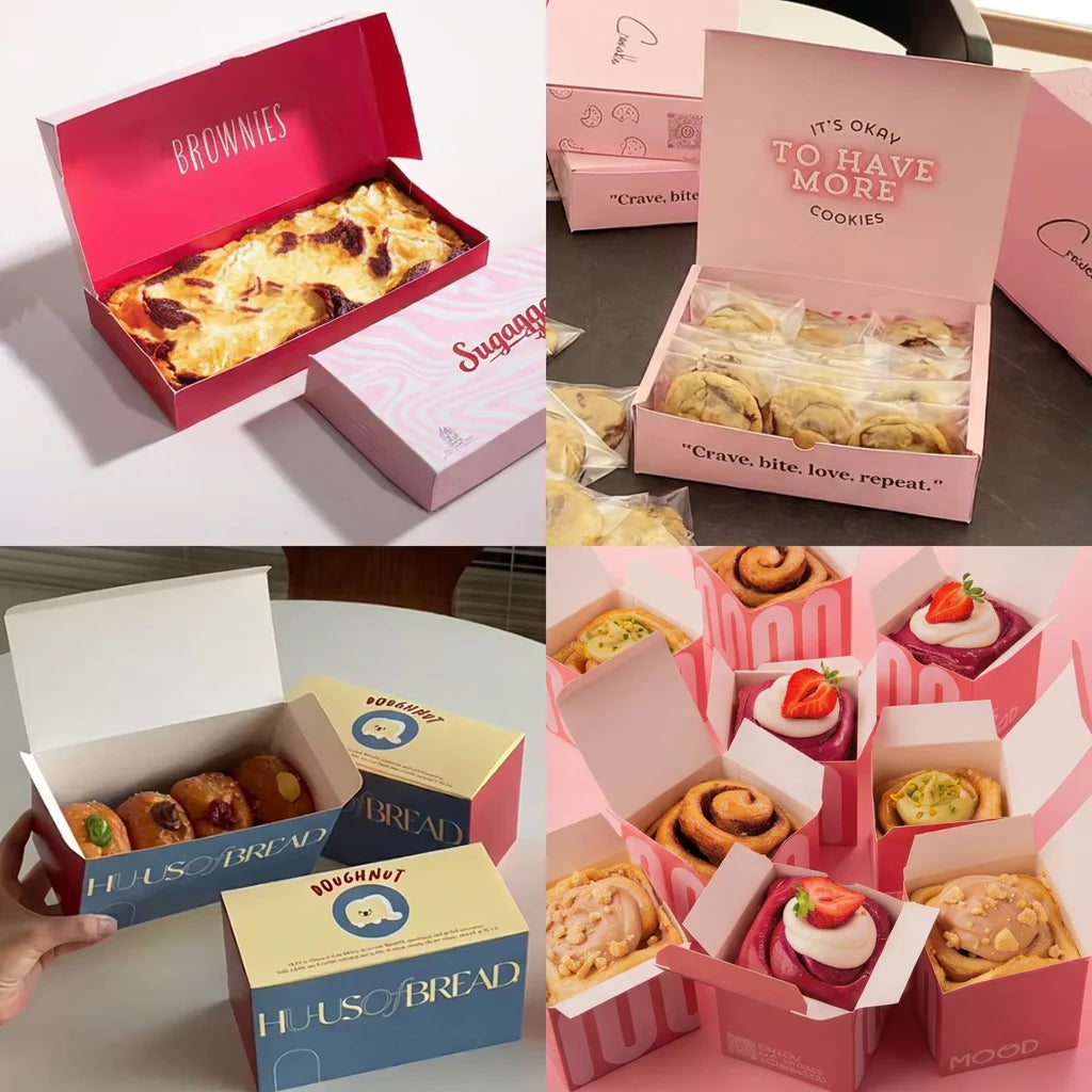 Custom Food Grade Paper Cake Boxes | FDA Certified MOQ Flexible