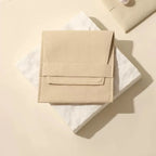 Custom Microfiber Suede Jewelry Pouch Wholesale | 50 MOQ Button Closure