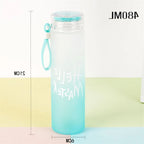 Custom Glass Water Bottles 1 MOQ | 480ml Color Changing Promotional Gift