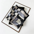 Square Silk Scarf | Digital Print | Custom Logo | 100 MOQ | Women's Fashion