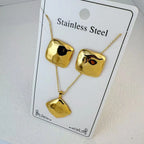 Custom 18K Gold Plated Stainless Steel Jewelry Set | MOQ 2